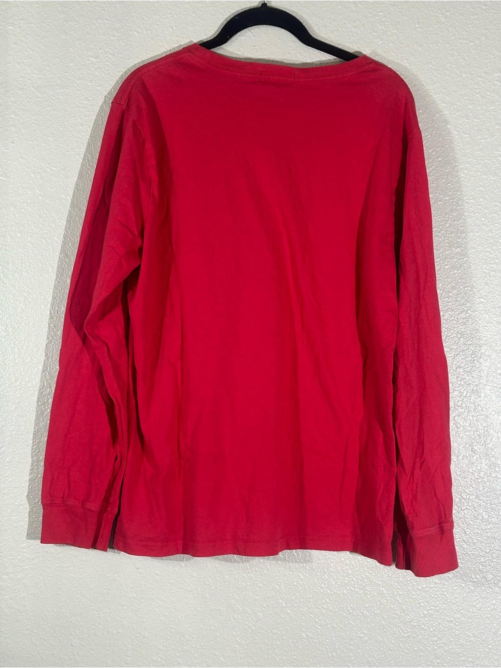 Boy’s Polo by Ralph Lauren Red Long Sleeve Crewneck with Navy Pony - Picture 4 of 4